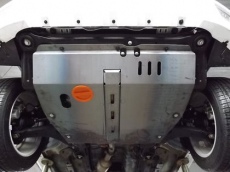 Защита алюминиевая Alfeco для картера и КПП НТМ Boliger (Hawtai Boliger) FWD 2014-2021
